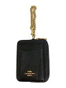 【中古】COACH◆ポーチ/レザー/BLK【バッグ】