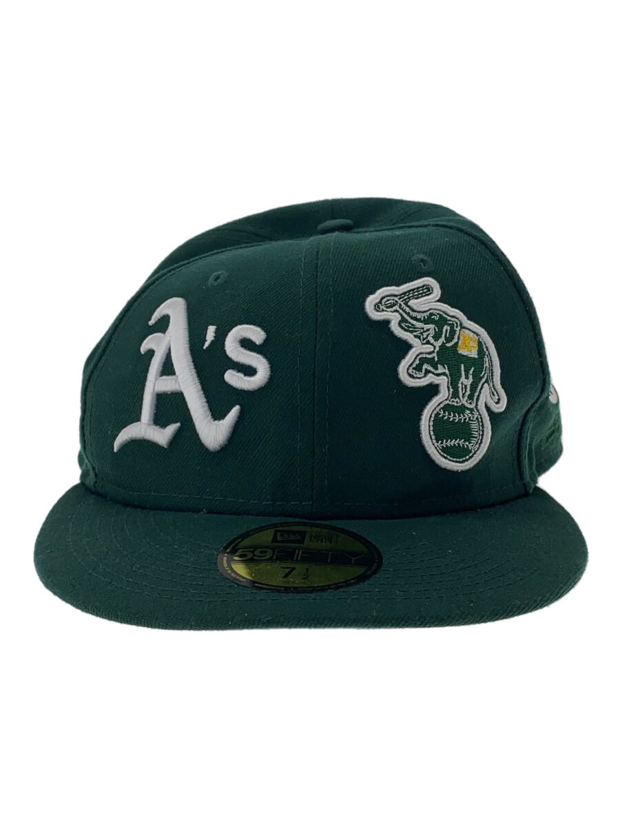 【中古】NEW ERA◆キャップ/7 1/2/GRN/メンズ【服飾雑貨他】