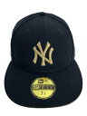 【中古】NEW ERA◆キャップ/7 5/8/ポリエステル/NVY/メンズ【服飾雑貨他】