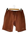 【中古】NANGA◆AIR CLOTH COMFY SHORTS/ショートパンツ/L/ポリエステル/BRW/NW2211-1I231【メンズウェア】