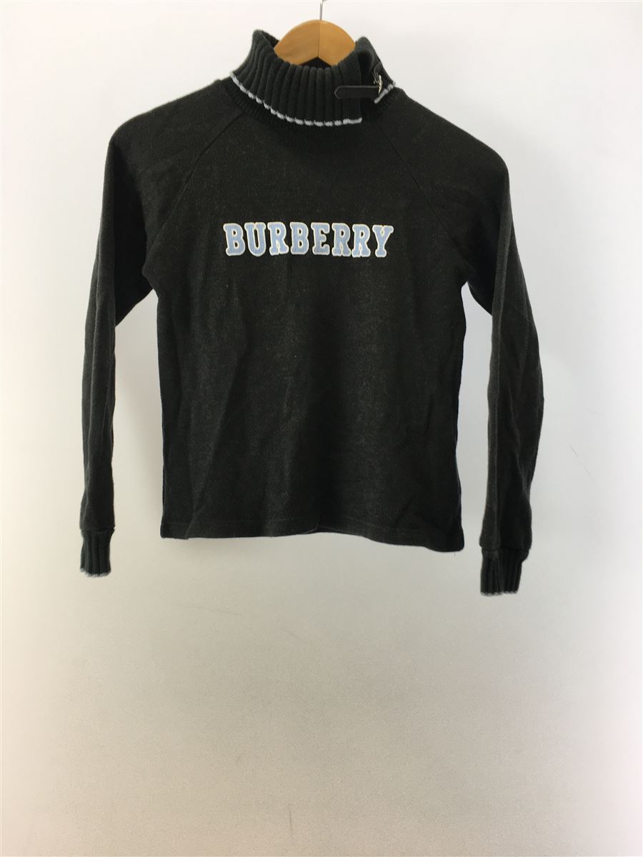 【中古】BURBERRY LONDON◆セーター/160cm/アクリル/BLK【キッズ】