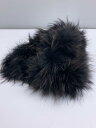 【中古】STUNNING LURE◆ストール/ファー/BLK/無地/レディース【服飾雑貨他】