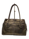 【中古】TOD’S◆ハンドバッグ/パイソン/GLD【バッグ】