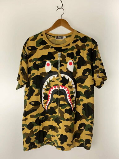 【中古】A BATHING APE◆Tシャツ/L/コットン/KHK/001CSC801002X【メンズウェア】 【中古】A BATHING APE◆Tシャツ/L/コットン/KHK/001CSC801002X【メンズウェア】