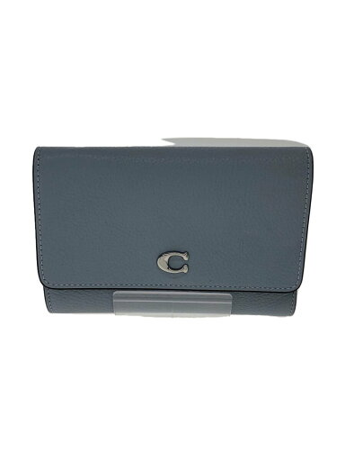 【中古】COACH◆3つ折り財布/レザー/グレー/レディース【服飾雑貨他】 【中古】COACH◆3つ折り財布/レザー/グレー/レディース【服飾雑貨他】