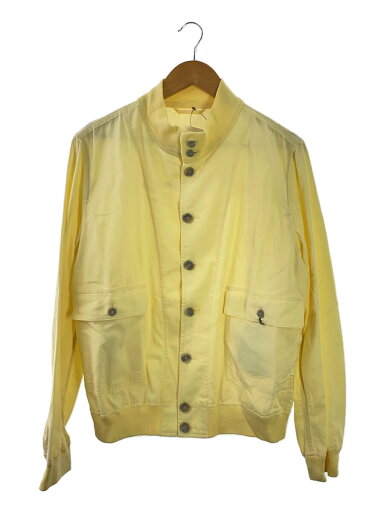【中古】VALSTARINO◆ブルゾン/52/コットン/イエロー/無地【メンズウェア】 【中古】VALSTARINO◆ブルゾン/52/コットン/イエロー/無地【メンズウェア】
