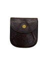 【中古】IL BISONTE◆コインケース/レザー/BRW/無地/レディース【服飾雑貨他】