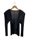 【中古】PLEATS PLEASE ISSEY MIYAKE◆カーディガン(薄手)/3/ポリエステル/BLK/PP41-JO204【レディースウェア】(4)