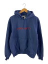 【中古】Carhartt◆HOODED CARHARTT SWEAT/パーカー/M/コットン/NVY/I030547【メンズウェア】