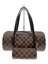 【中古】LOUIS VUITTON◆2)パピヨン30_ダミエ・エベヌ_BRW/PVC/BRW/【バッグ】