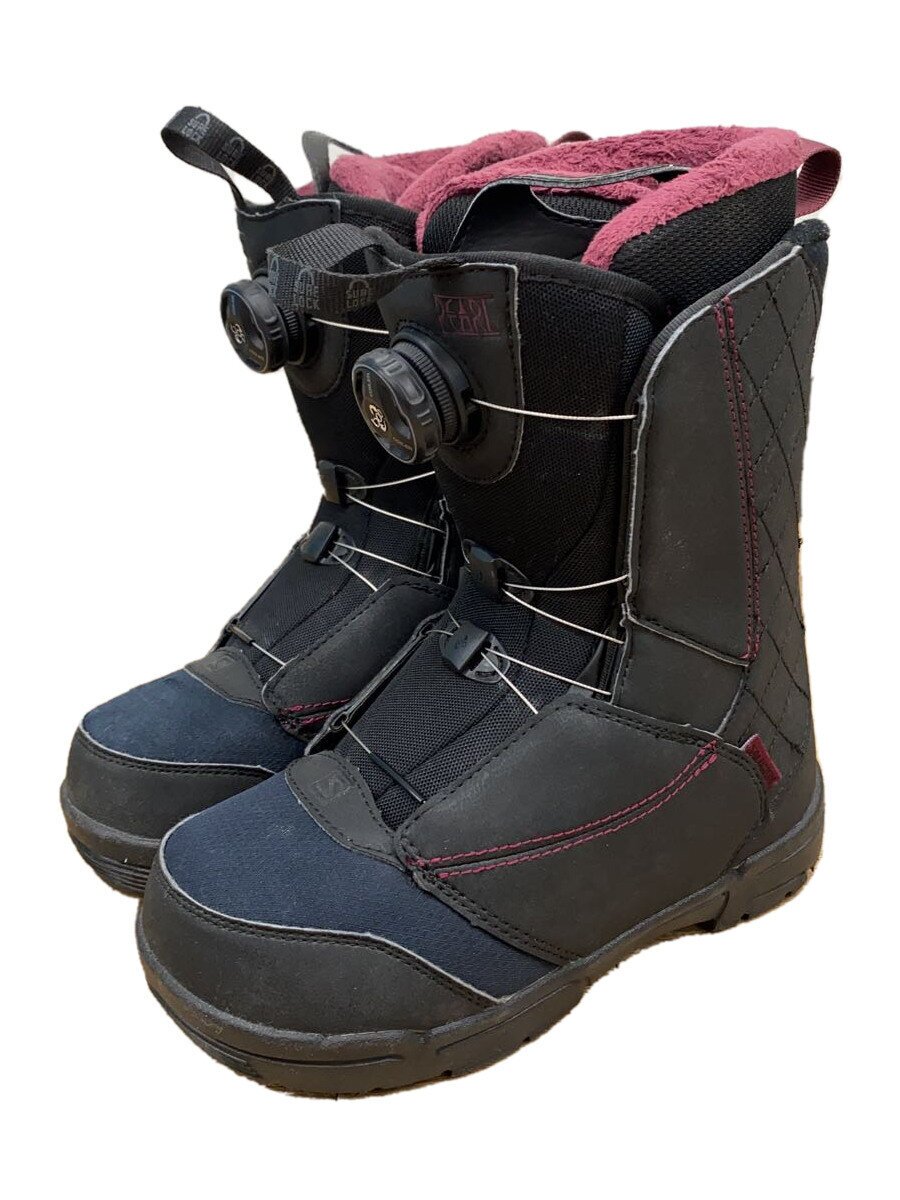 【中古】salomon◆スノーボードブーツ/22cm/BOA/BLK/187982【スポーツ】