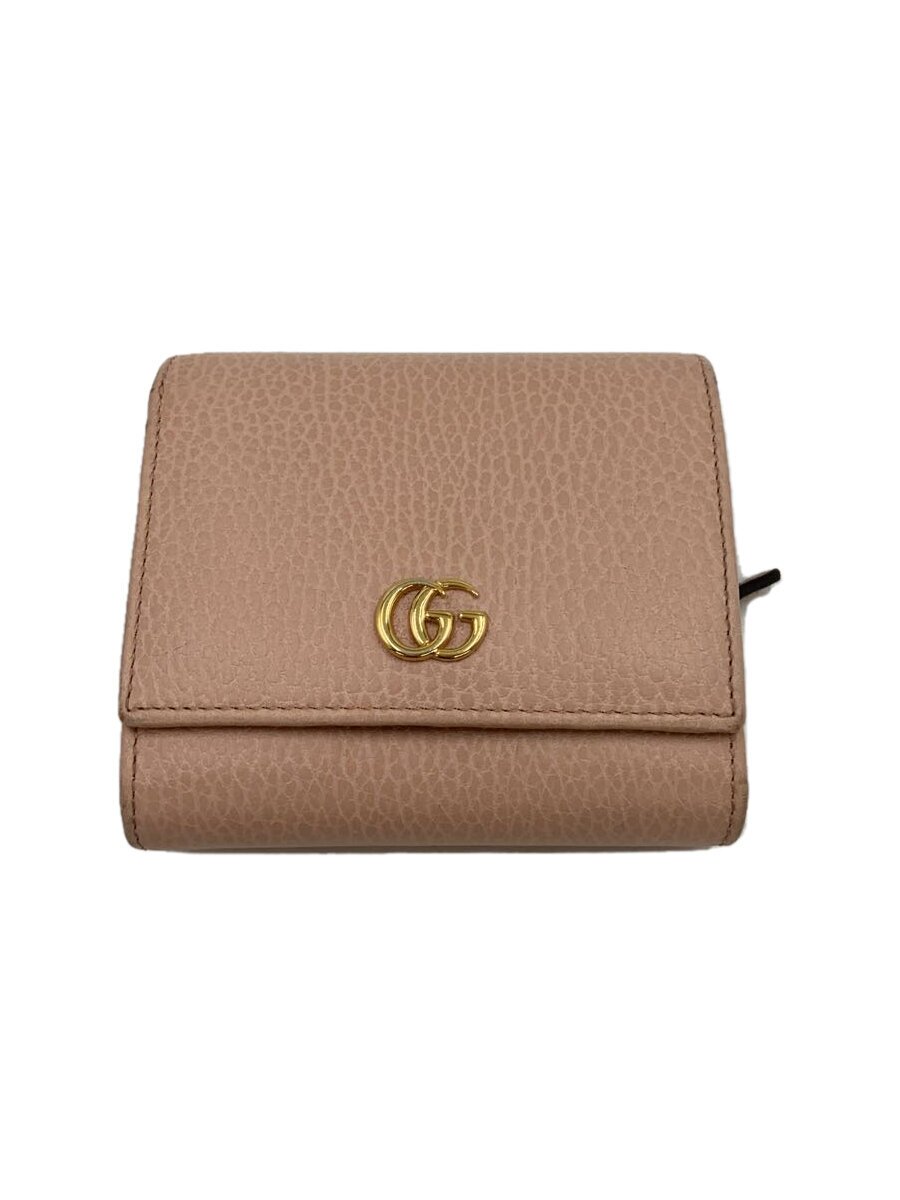 【中古】GUCCI◆2つ折り財布/--/BEG/レ�