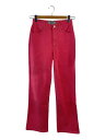 【中古】VERSACE◆ボトム/--/--/ピンク/無地/ストレートパンツ//【レディースウェア】