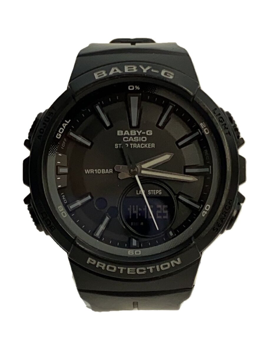John Harrison - 【中古】CASIO◆クォーツ腕時計・Baby-G/デジアナ/BLK//【服飾雑貨他】
