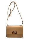 【中古】FURLA◆Crossbody Bag/ショルダーバッグ/レザー/BRW【バッグ】