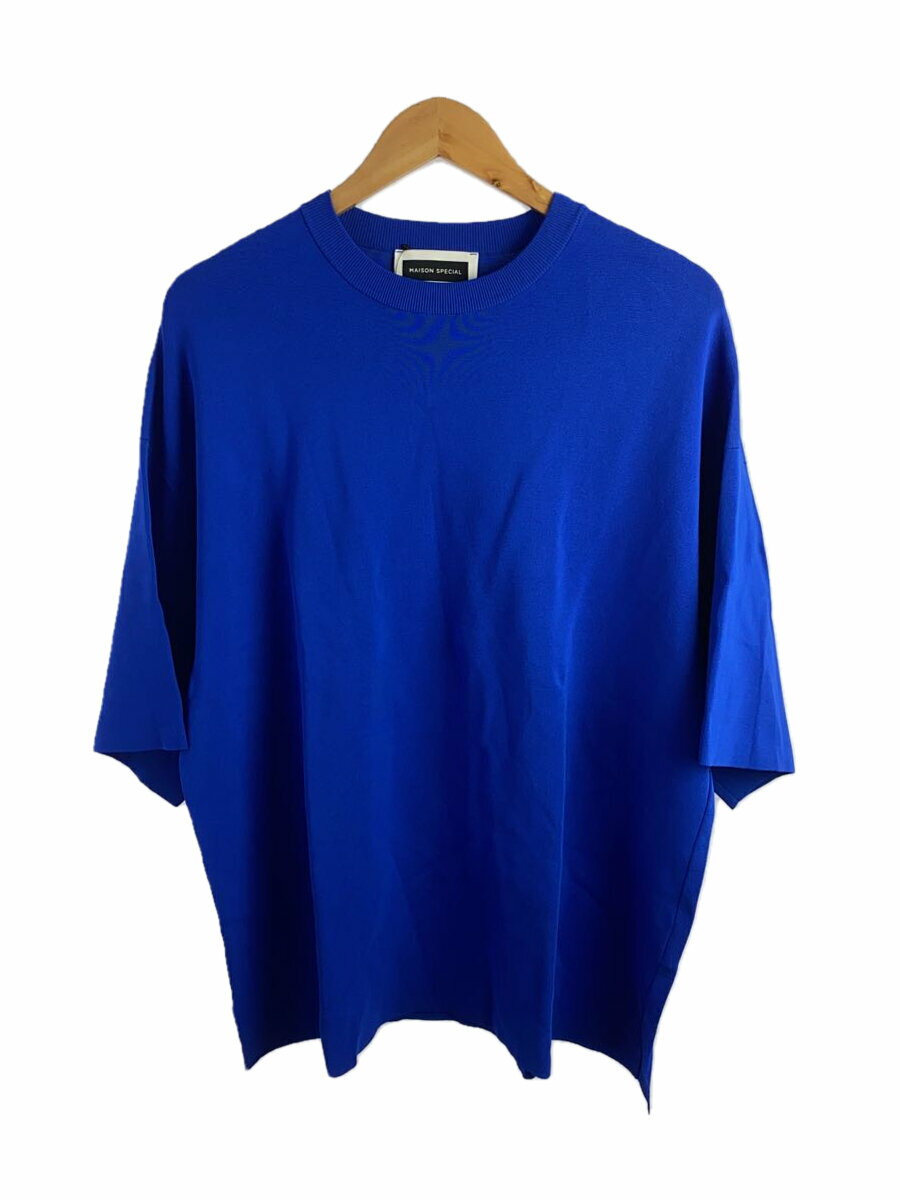 【中古】MAISON SPECIAL◆カットソー/1/レーヨン/BLU/11231361325【メンズウェア】