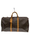 【中古】LOUIS VUITTON◆キーポル60_モノグラム・キャンバス_BRW/PVC/BRW【バッグ】