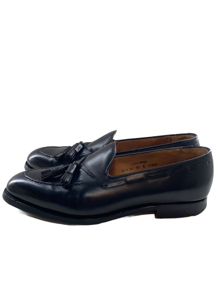 【中古】CROCKETT&JONES◆履きジワ・スレ・キズ有/CAVENDISH/タッセルローファー/ローファー/UK10/ブラック【シューズ】