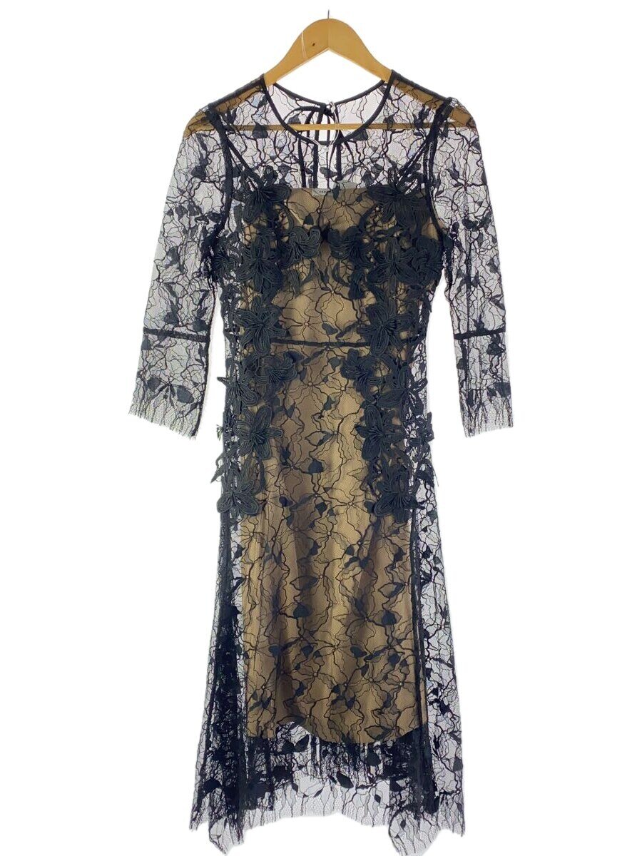 【中古】FRAY I.D◆ワンピース/1/ポリエステル/BLK/FWFO186507//【レディースウェア】