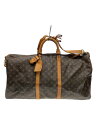 【中古】LOUIS VUITTON◆キーポル・バンドリエール60_モノグラム・キャンバス_BRW/PVC/BRW/総柄【バッグ】