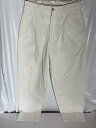 【中古】COMME des GARCONS HOMME◆AD1990/ボトム/M/コットン/WHT/無地/HP-02034M【メンズウェア】