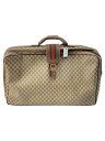 【中古】GUCCI◆トラベルキャリー/--/BEG/総柄【バッグ】