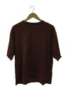 【中古】ADAM ET ROPE◆トップス/L/コットン/ブラウン/GMM-18010-B/カットオフスリーブ【メンズウェア】