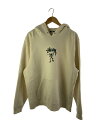 【中古】STUSSY◆パーカー/L/コットン/IVO/プリント/Z4000SAS19【メンズウェア】