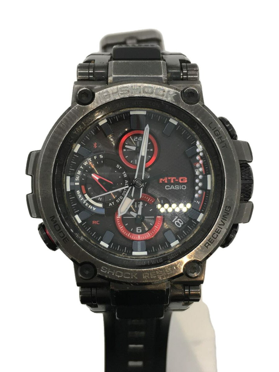 【中古】CASIO◆ソーラー腕時計・G-SHOCK/アナログ/BLK/BLK【服飾雑貨他】