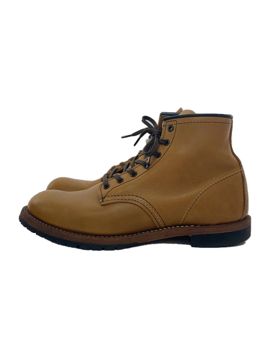 【中古】RED WING◆レースアップブーツ ベックマンラウンド/27cm/CML/レザー/9013【シューズ】