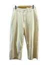 【中古】Porter Classic◆SUMMER WHITE PANTS/着用感有/ボトム/XL/コットン/CRM//【メンズウェア】