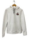 【中古】HUGO BOSS◆汚れ有/パーカー/コットン/WHT【メンズウェア】