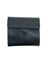 【中古】IL BISONTE◆2つ折り財布/レザー/BLK/無地/メンズ【服飾雑貨他】(4)