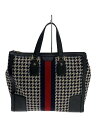 【中古】GUCCI◆ボストンバッグ/キャンバス/マルチカラー/千鳥格子/525040【バッグ】