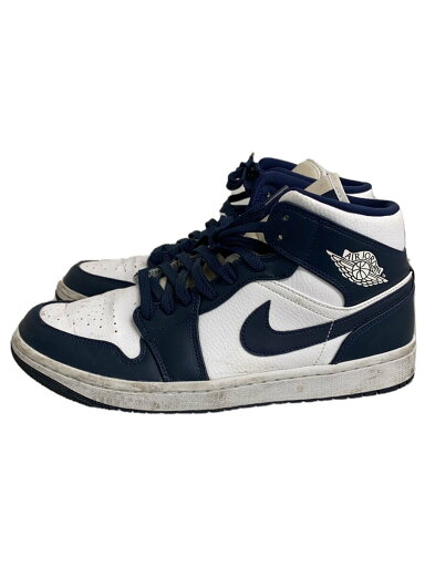 【中古】NIKE◆AIR JORDAN 1 MID/エアジョーダンミッド/ホワイト/554724-174/27.5cm/WHT【シューズ】 【中古】NIKE◆AIR JORDAN 1 MID/エアジョーダンミッド/ホワイト/554724-174/27.5cm/WHT【シューズ】