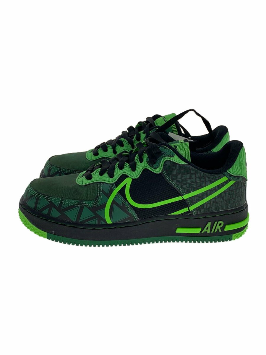 【中古】NIKE◆AIR FORCE 1 REACT QS_エアフォース 1 リアクト QS/27cm/BLK//【シューズ】