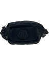 【中古】MONCLER◆ウエストバッグ/ナイロン/BLK/無地/h109a5m00006【バッグ】