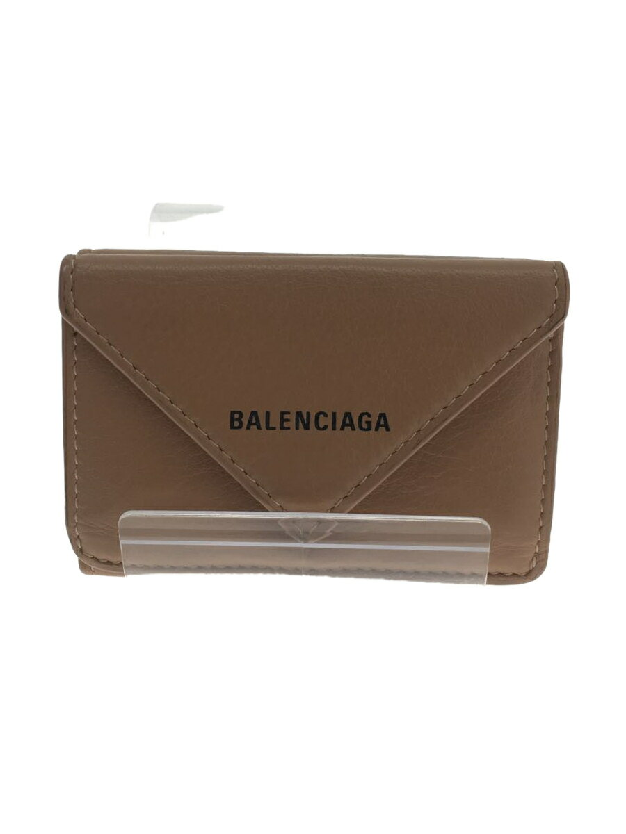 【中古】BALENCIAGA◆PAPIER MINI WALLET/レ