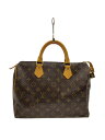 【中古】LOUIS VUITTON◆2)スピーディ30_モノグラム・キャンバス_BRW/PVC/BRW//【バッグ】