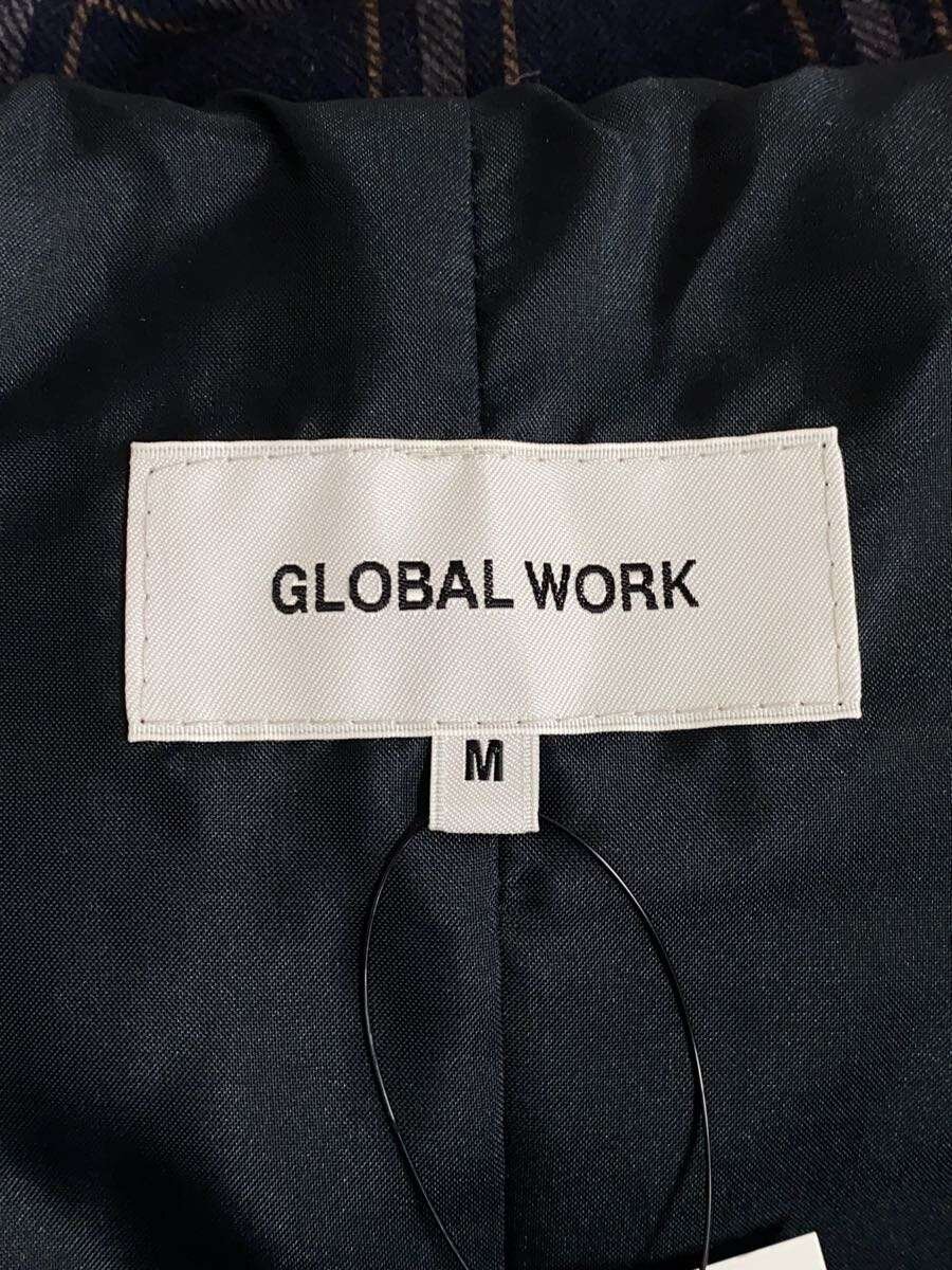【中古】GLOBAL WORK◆コート/M/ポリエステル/NVY/チェック/GW716005AD【レディースウェア】 jumblestore-37981297 2nd STREET 楽天市場店 サンプル画像3