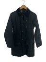 【中古】Barbour◆ジャケット/34/コットン/BLK/無地/1602154/SOLWAY ZIP/オイルド【メンズウェア】