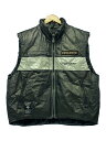 【中古】DESCENTE◆ベスト/O/ナイロン/BLK/無地/DRA-3045FV/推定90s/CYBER GEAR【メンズウェア】