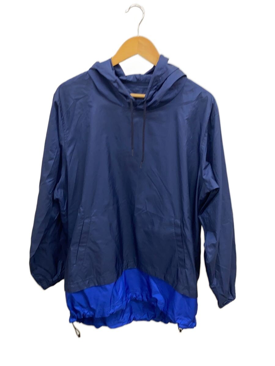 【中古】uniform experiment◆15SS/FAKE LAYERED LONG ANORAK/1/ポリエステル/NVY/無地/UE-150002【メンズウェア】