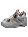 【中古】NIKE◆ナイキ/AIR JORDAN 4 RETRO/27cm/WHT【シューズ】(4)