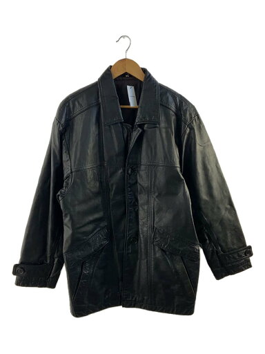 【中古】レザージャケット・ブルゾン/--/牛革/BLK【メンズウェア】 【中古】レザージャケット・ブルゾン/--/牛革/BLK【メンズウェア】