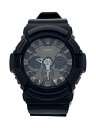 【中古】CASIO◆クォーツ腕時計・G-SHOCK/デジアナ/ラバー/BLK/BLK/SS【服飾雑貨他】