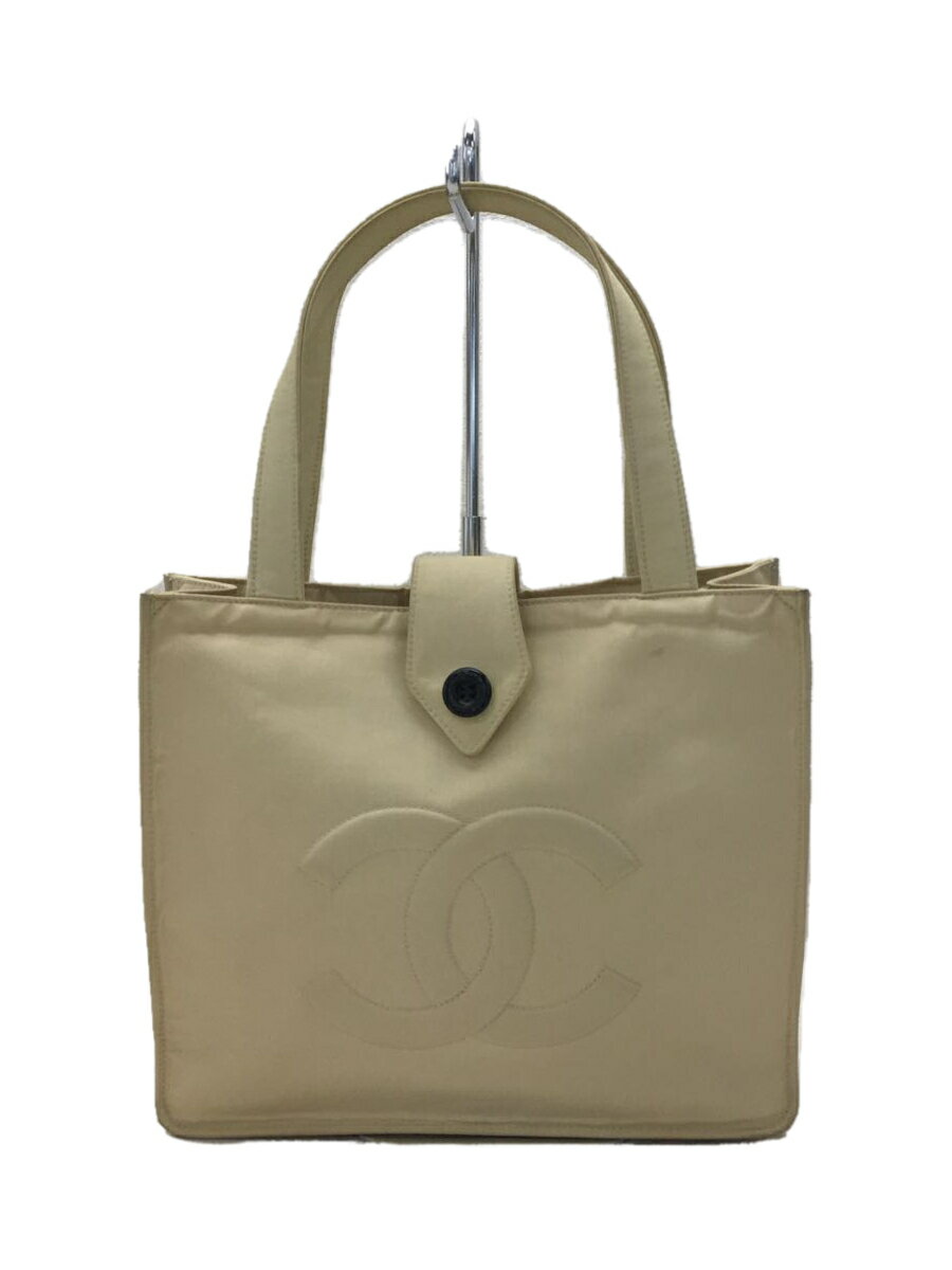 【中古】CHANEL◆ハンドバッグ/--/BEG/無地/ココ【バッグ】