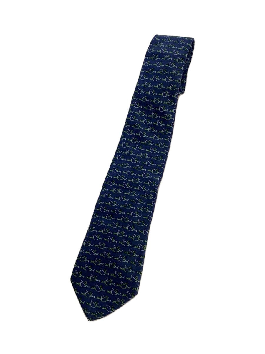 FERRAGAMO - 【中古】Salvatore Ferragamo◆ネクタイ/シルク/NVY/メンズ【服飾雑貨他】