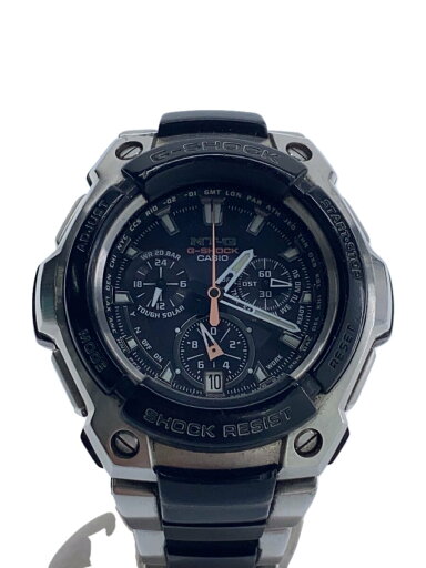 【中古】CASIO◆ソーラー腕時計・G-SHOCK/アナログ/ステンレス/SLV/SLV/SS【服飾雑貨他】 【中古】CASIO◆ソーラー腕時計・G-SHOCK/アナログ/ステンレス/SLV/SLV/SS【服飾雑貨他】