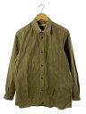 【中古】FRANKLEDER◆WASHED GERMAN VENTILE COTTON SHIRT JACKET/S/コットン/KHK/0914110【メンズウ...